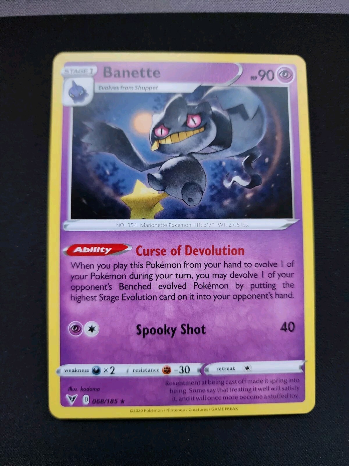 Pokemon Banette (68/203) Vivid Voltage Nm