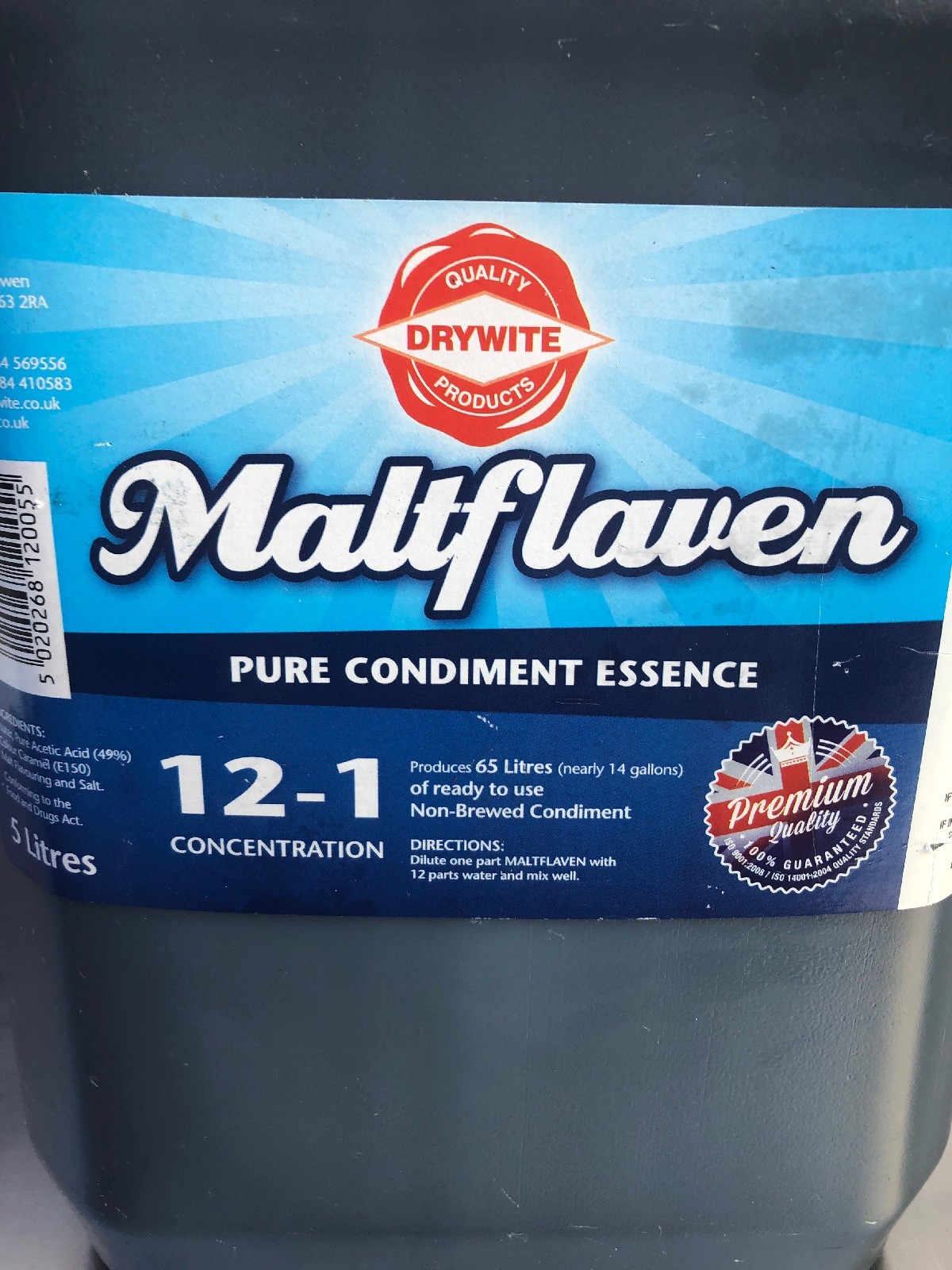 Drywite Maltfllaven 121 Concentrate Condiment Essence Fish & chip