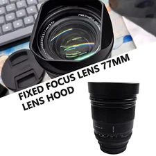 Bayonet Square Metal Lens Hood with Cap For VILTROX 27mm F1.2 Pro Prime Lens