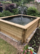 Top Quality 800mm deep Tanalised Log wood Garden Raised Aquarium Fish/Koi Pond