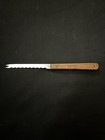 Vintage 3-1/2”Cheese Knife Fork Tip Wood Handle Stainless Steel Japan. — photo 1