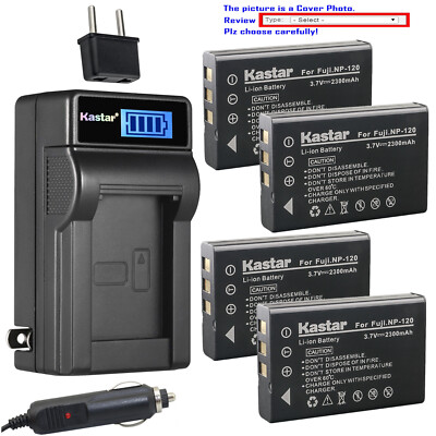 Kastar Battery LCD AC Charger for PENTAX D-LI7 PENTAX Optio MX Optio MX4 Camera