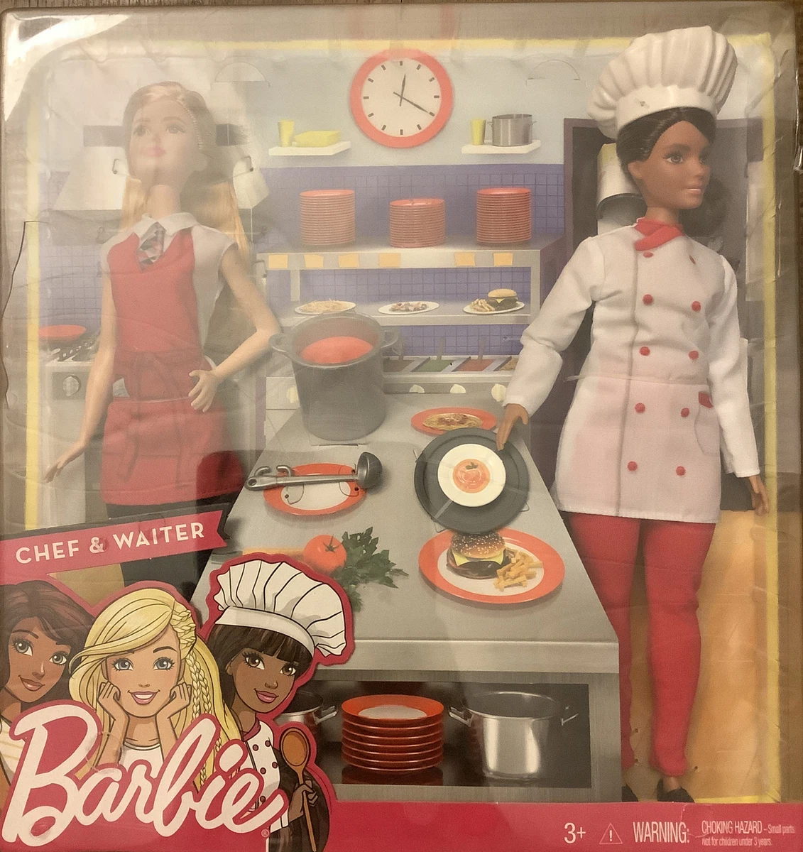 Barbie Chef And Waiter Set Barbie You Can Be Anything 2016 NEW