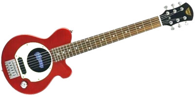 Pignose PGG-200 CA Mini E-Gitarre Candy Apple Red Integrierter Verstärker