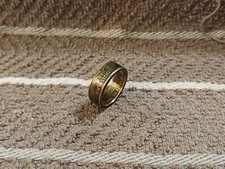 Louisiana Handcrafted Washington Quarters coin ring, size 7 2002
