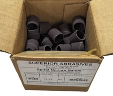 Superior Abrasives 3/4" x 3/4" Spiral No-Lap Bands 120 Grit Aluminum Oxide 50pk