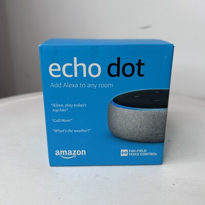 Amazon Echo Dot 3rd Generation Smart Speaker C78MP8 With Power Cord & Smart Plug