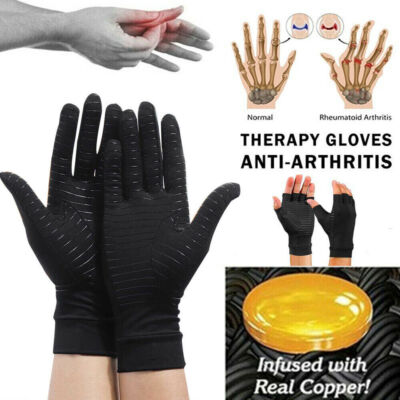 #ad #ad 2pcs Copper Anti Arthritis Compression Gloves Hand Support Joint Pain Relief $7.98
