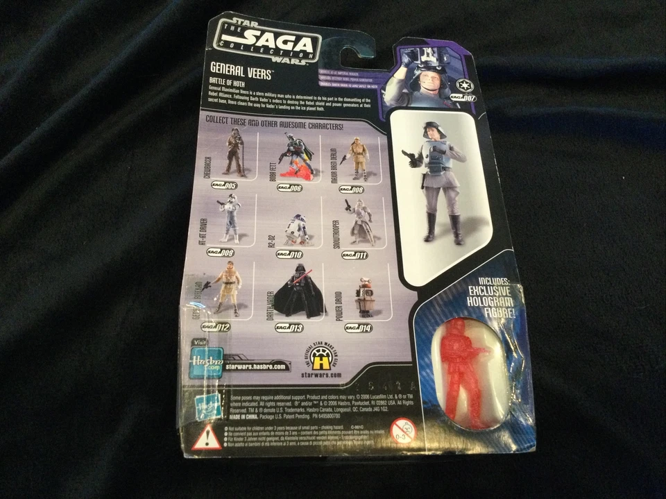 Star Wars The Saga Collection General Veers #007 2006 NUEVO EN CAJA sin abrir TES Foto 3 de 4