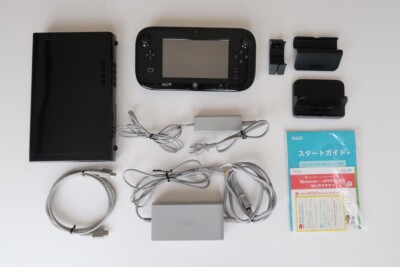 Wii U - wiiu 本体プレミアムブラック32G Nintendo Wii U Console 32GB Premium Black Deluxe Complete