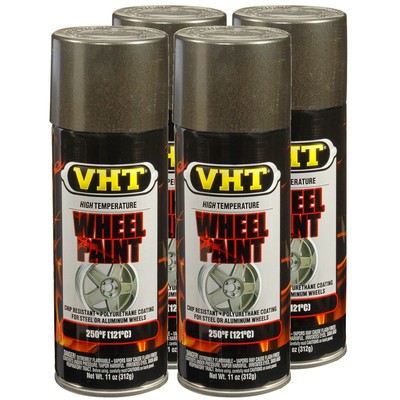 VHT Paint VHTSP189 (4-PACK); Wheel Paint 11oz Aerosol Graphite 250°F
