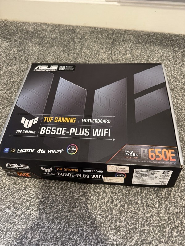 ASUS TUF Gaming B650E-Plus WIFI Accessories Bundle | Box, Antenna, Cables