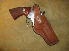 Bianchi suede lined Holster Colt Trooper MK3 Lawman Python  4" RH GC 251218