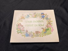Vintage 1976 Our Baby's First Book C.R. Gibson Dolle Tingle Unused Record Book