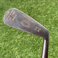Antique UK Spalding J Cheal Iron Hickory Shaft RH 37.5" D1 29 1920