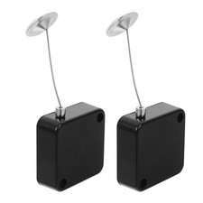 2 Pcs Adjustable Locking Leash Clasp Retractable Remote Control Holder Cable