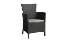 Allibert Iowa Gartenstuhl - 1 Stück - 62x60x89 cm - Graphit