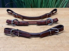 (3) TOP QUALITY Leather Curb Straps / Chin Straps 4 Bridle  ~ Western Tack Lot