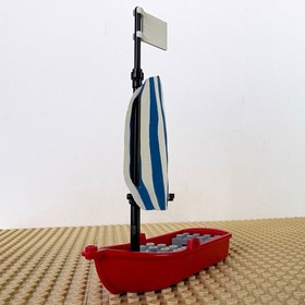 LEGO Pirates: Imperial Officer + Soldier + Sailboat, SHARK 6273 ROCK ISLAND 1991