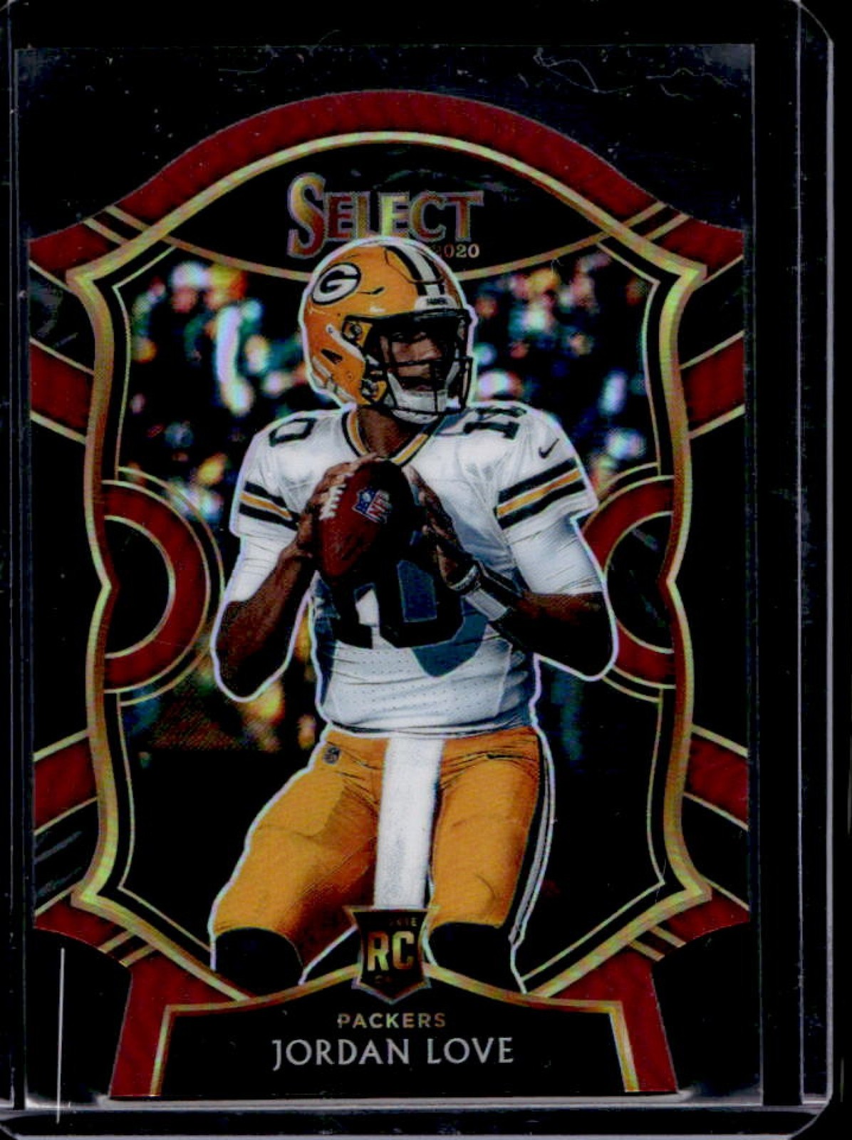2020 Select Jordan Love RC Maroon Prizm Die Cut Concourse #47 Packers