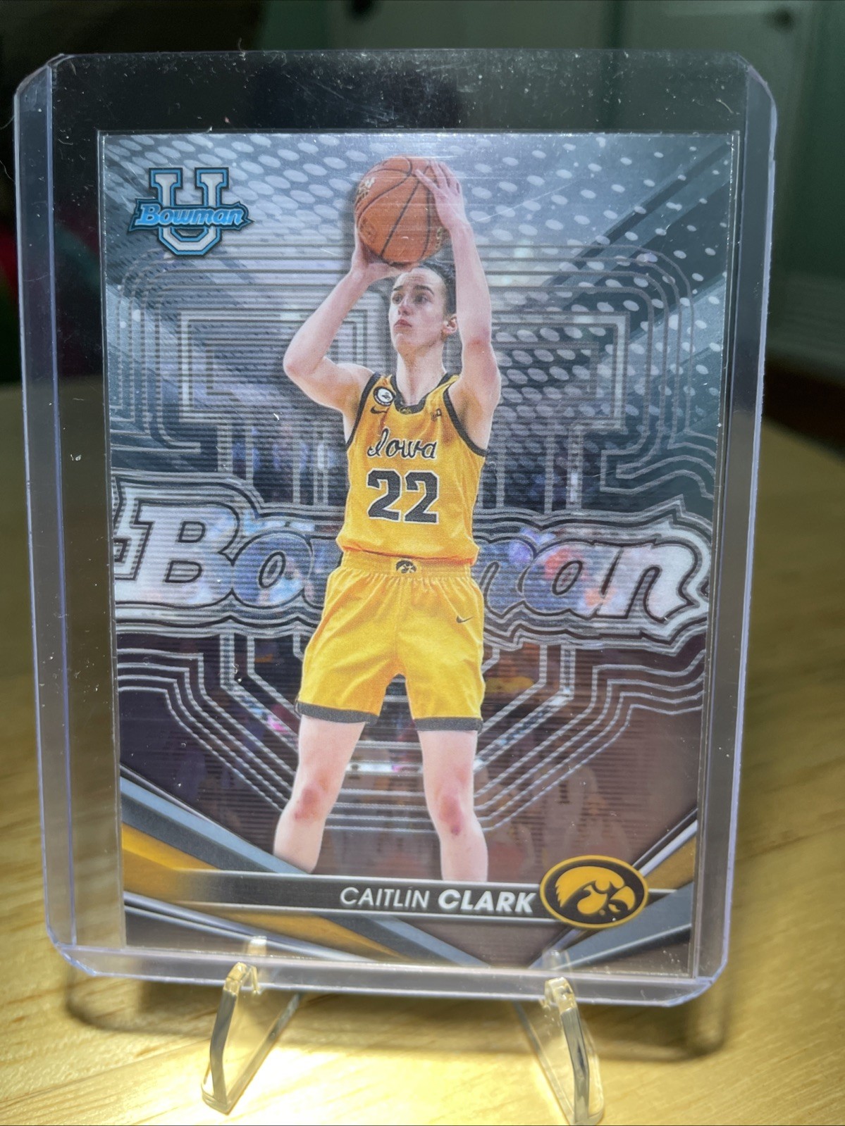 2022-23 Bowman Best University Caitlin Clark #50 Iowa Hawkeyes