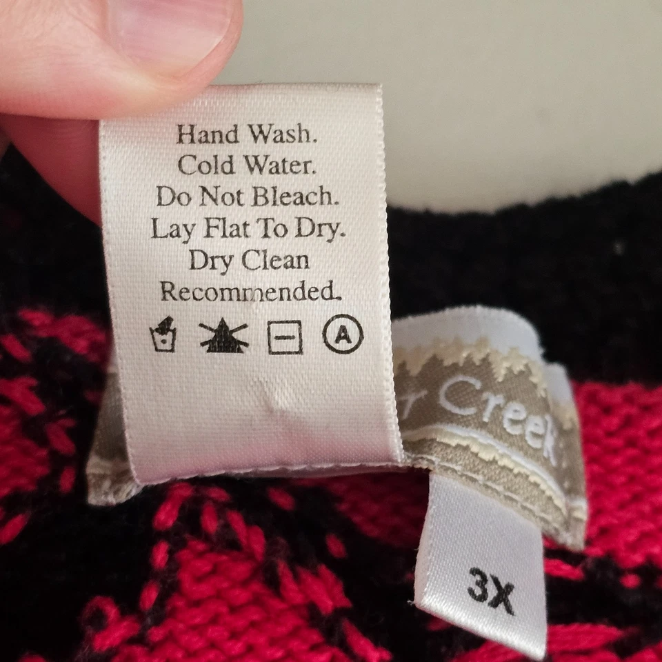 Cárdigan Suéter Coldwater Creek Para Mujer 3X Rojo Floral Rana Cierres Años 90 Y2K Foto 4 de 4