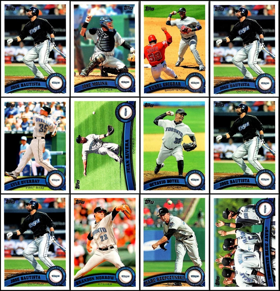 Lote de tarjetas 2011 Topps Toronto Blue Jays (69) - Última llamada - Recogerlo antes de que yo... Foto 2 de 4