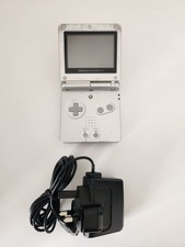 Nintendo Game Boy Advance SP Silver AGS-001 Console + Charger Faulty Screen