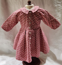 American Girl Addy Prototype Meet Dress Pleasant Company Pink Leaf 7 5w6