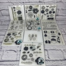 Close To My Heart CTMH Stamps Lot Of 10 Floral Foliage Leaves Nature