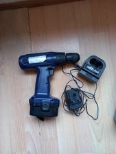 Cordless Drill 14.4V with battery, charger, and carrying case
