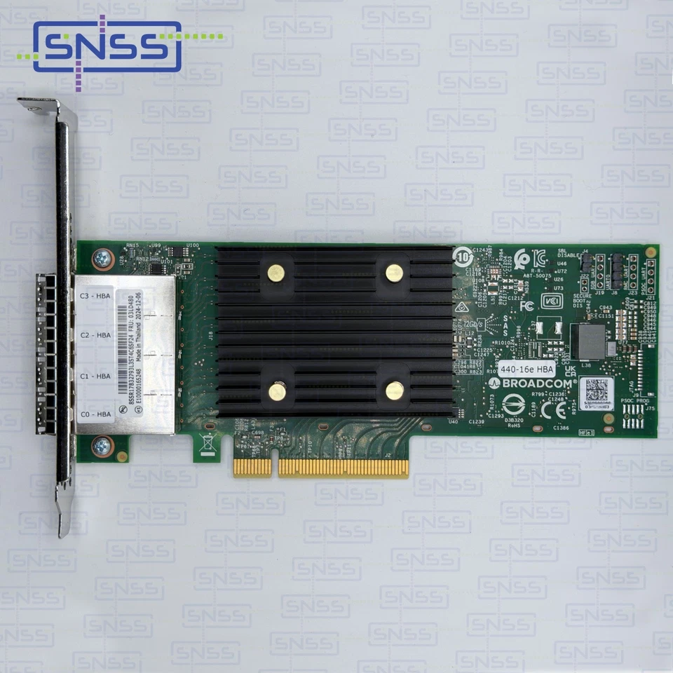 LENOVO BROADCOM 9500-16E ThinkSystem 440-16e PCIe Gen4 HBA 4Y37A09724 EXVAT £248 - Image 4 of 4