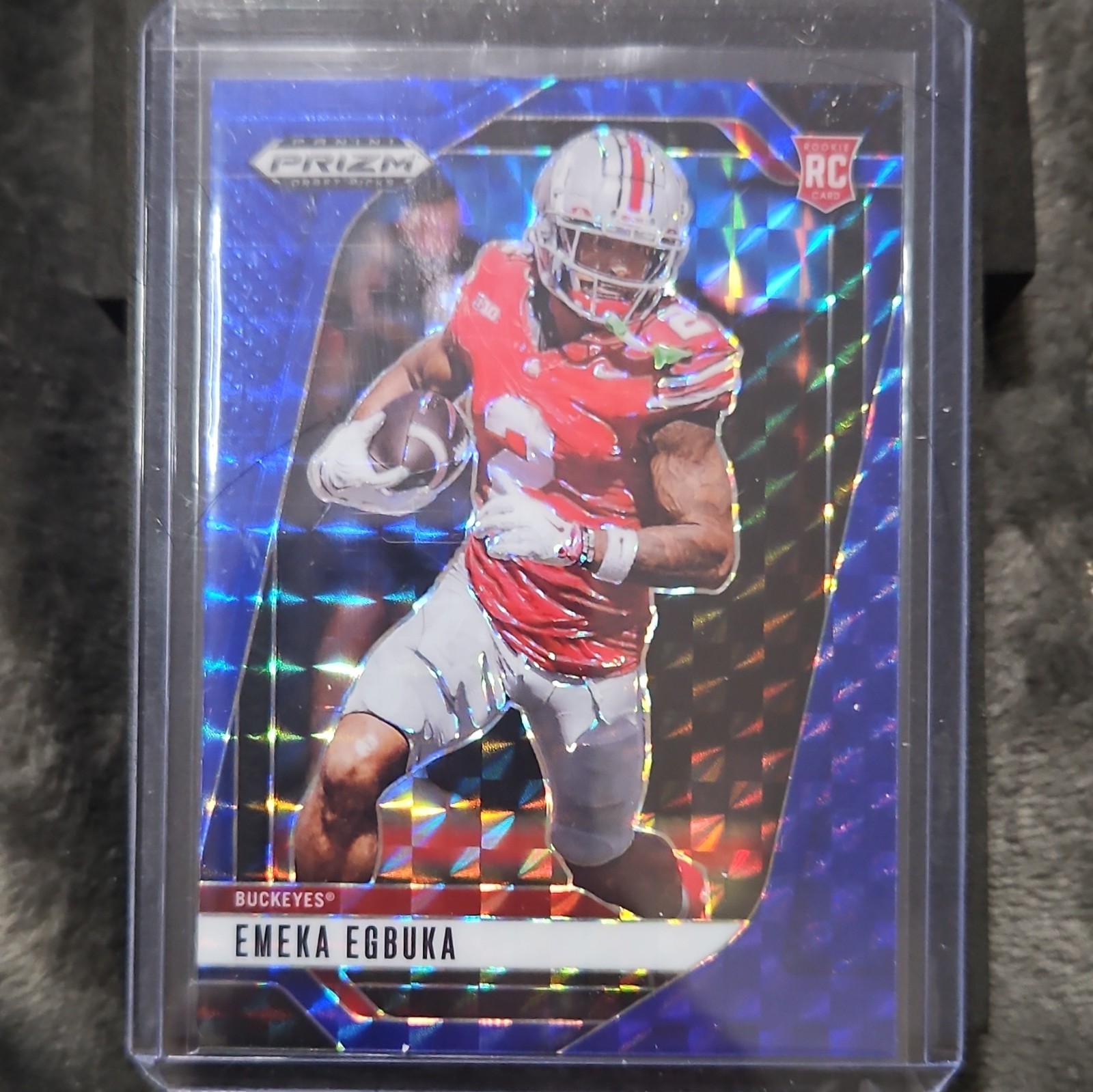Panini Prizm Draft Picks 2025 Emeka Egbuka #85 Blue Finite Prizm /89 Rookie