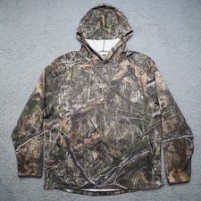 Mossy Oak Hoodie Mens XL Camo Sweatshirt Performance Pullover Hunt Country DNA