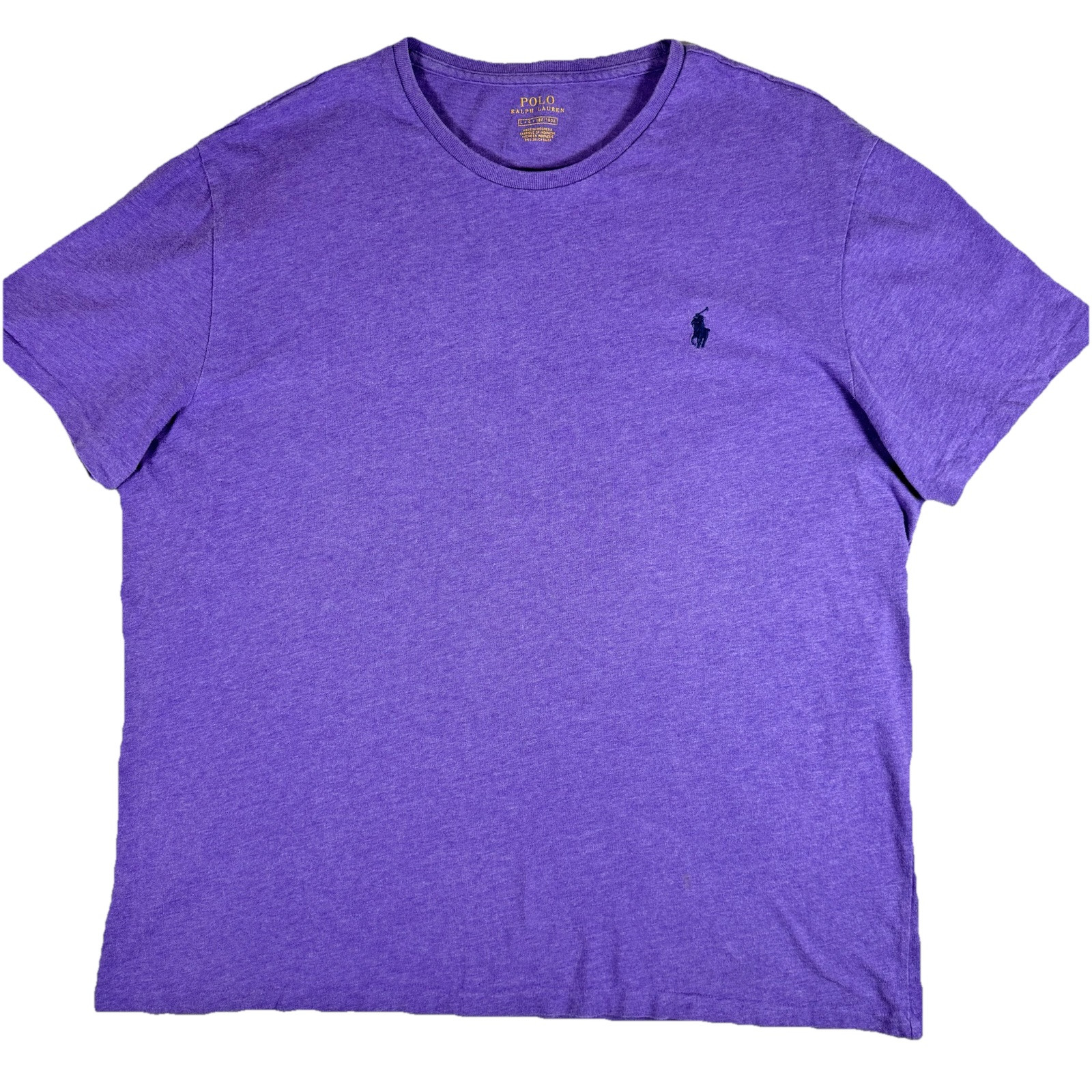 (#32) Polo uomo viola Ralph Lauren grande manica corta maglietta pony