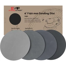 6 inch Sanding Discs Hook and Loop 24 Pcs, 1000 1500 2000 3000 Grit Wet Dry... 