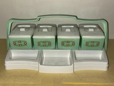 RARE!! 1960s VINTAGE PLASTIC GREEN NURSERY TRAY CLAROLYTE & CHILDHOOD/ALAN JAY