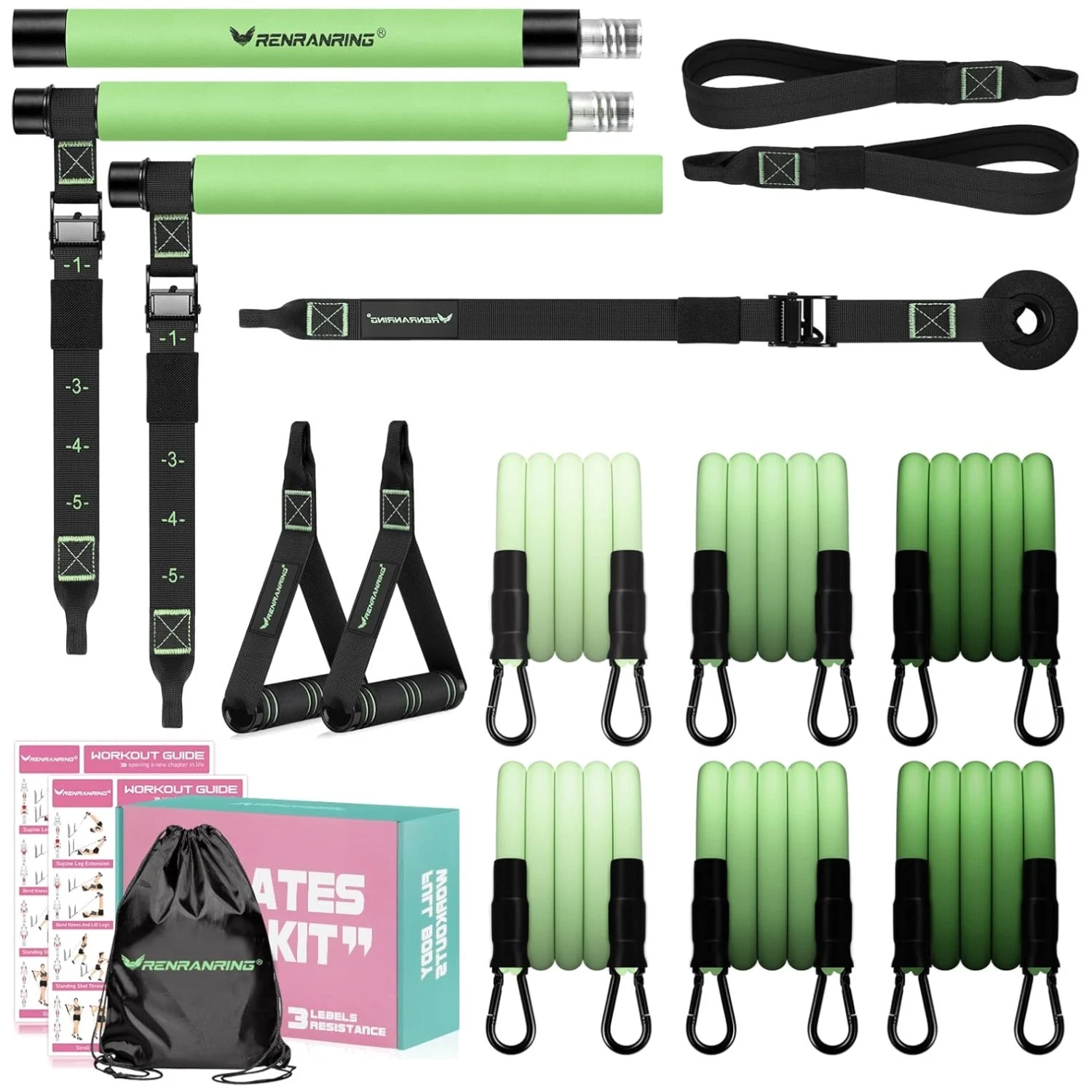 Multifunctional Pilates Bar Set for Full Body Workouts