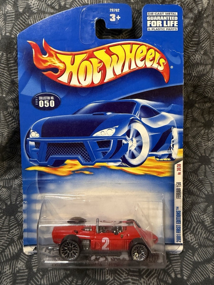 Hot Wheels Ferrari 156 ミニカー 赤 2000 Hot Wheels 2001 First Editions Series 30/36 Ferrari 156 Red