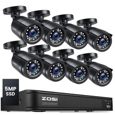 ZOSI 1080p CCTV camera Security Outdoor System 8CH 500GB DVR 80ft Night Vision