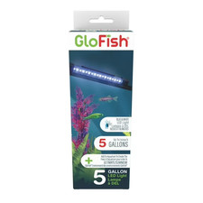 GloFish 6-Inch LED Light Stick for Fish Aquariums Up to 5 Gallons, White / Blue