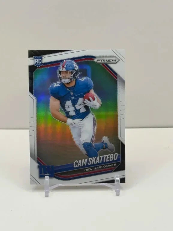 2025 Panini Prizm Football Cam Skattebo #363 White Prizm 20/35 RC Rookie