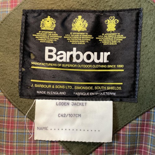Vintage 90's Barbour Loden Pure Wool Collared Country Jacket 42" / 107cm - Picture 3 of 5