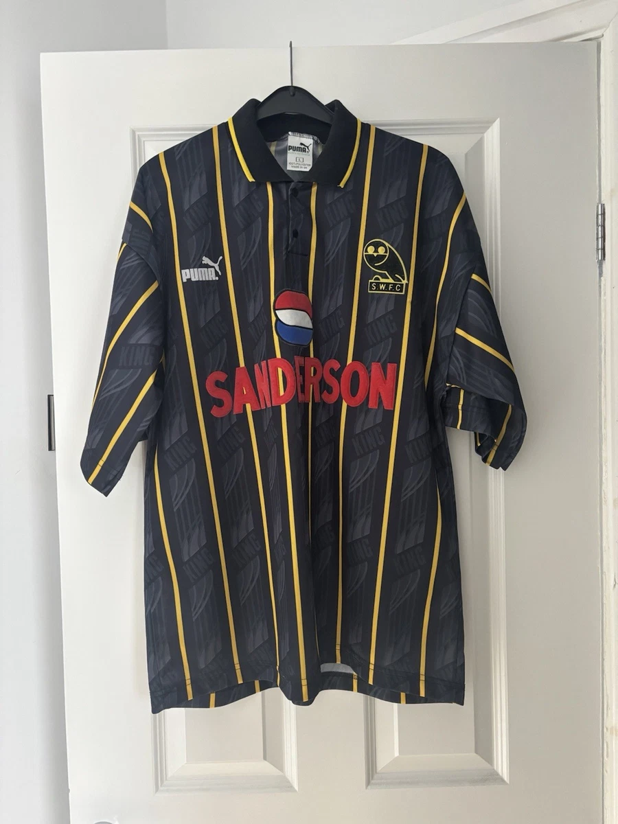 ウェア 93~95 sheffield wednesday PUMA away wear 1993-95 Sheffield Wednesday Away Shirt - 5/10 - (M)