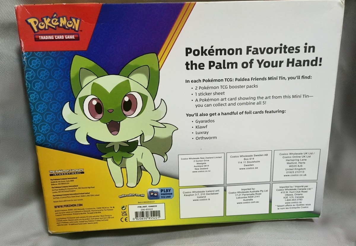 Pokmon TCG Scarlet & Violet Paldea Friends 5 Mini Tins Set & 4 Promo Cards Box | eBay Pokmon TCG Scarlet & Violet Paldea Friends 5 Mini Tins Set & 4 Promo Cards Box | eBay