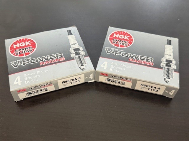 NGK Racing Spark Plugs R5672A-8 2- Packs of 4