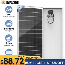 200W 12V Solar Panel Mono 18BB Battery Charge RV PV Home Off-Grid Battery Power