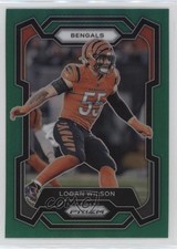 2023 Panini Prizm Green Prizm Logan Wilson #60 0b7v