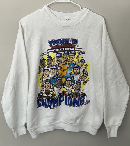 Vintage Minnesota Twins Caricature Graphic Sweatshirt XL World Champions 90s
