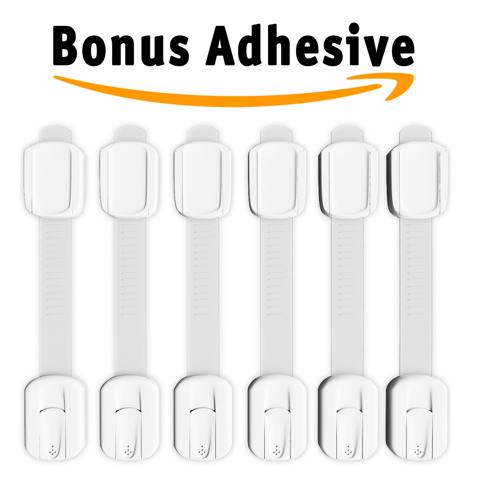 Baby Proofing Child Safety Locks 3M Adhesive Included No Drilling 6 Pack